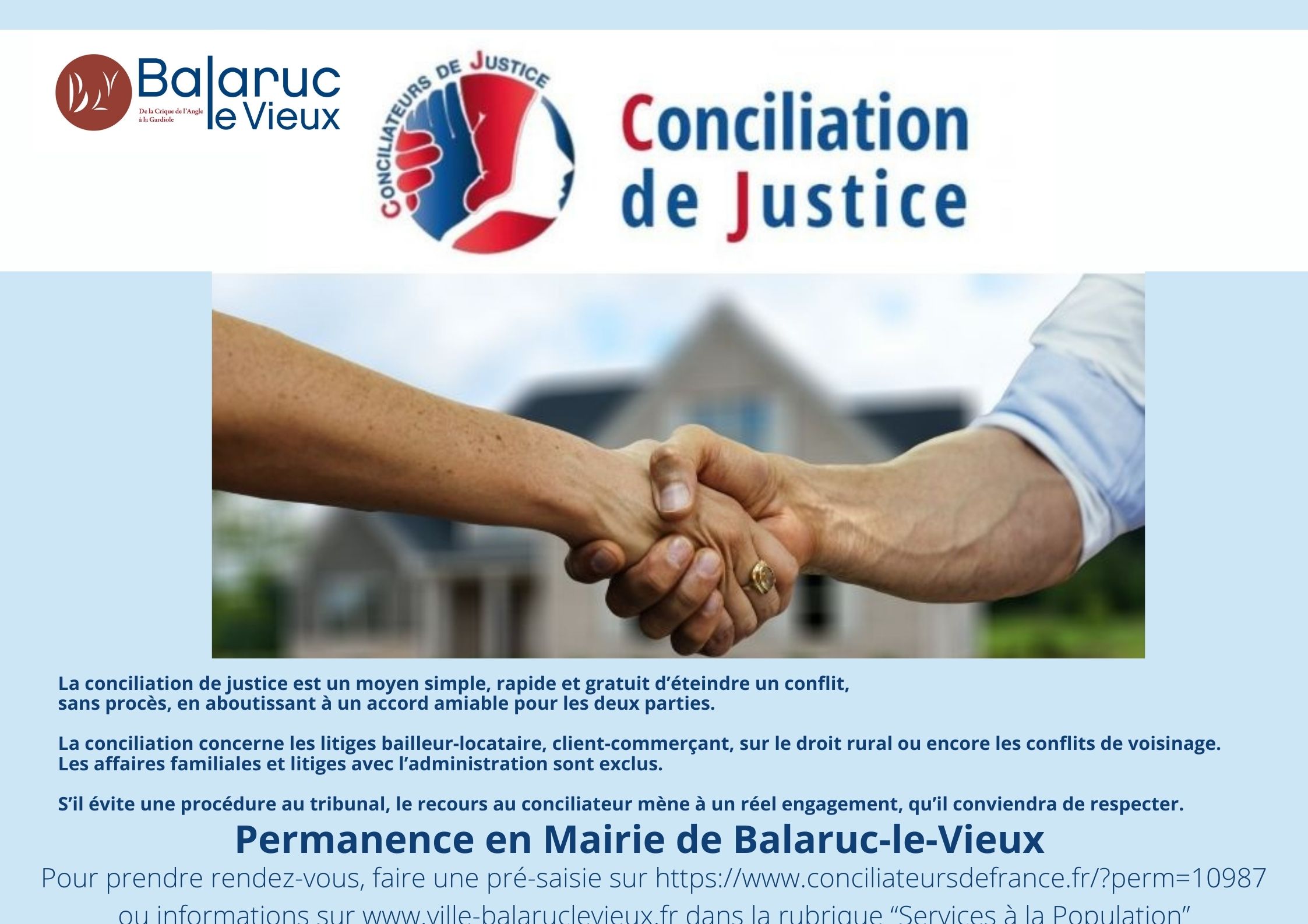 Conciliateur de justice Balaruc le Vieux